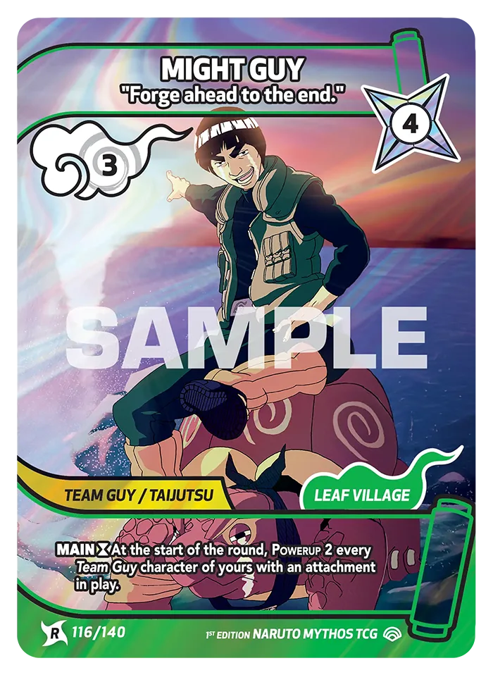 Might Guy - "Forge ahead to the end." 116/140