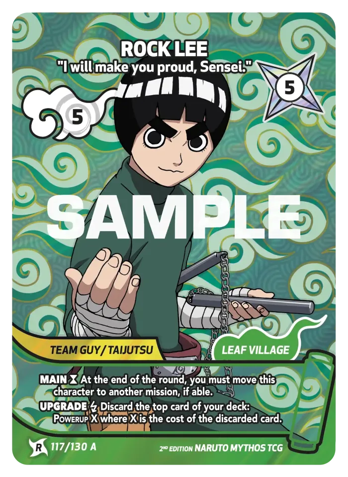 Rock Lee - "I will make you proud, Sensei." 117/130 A