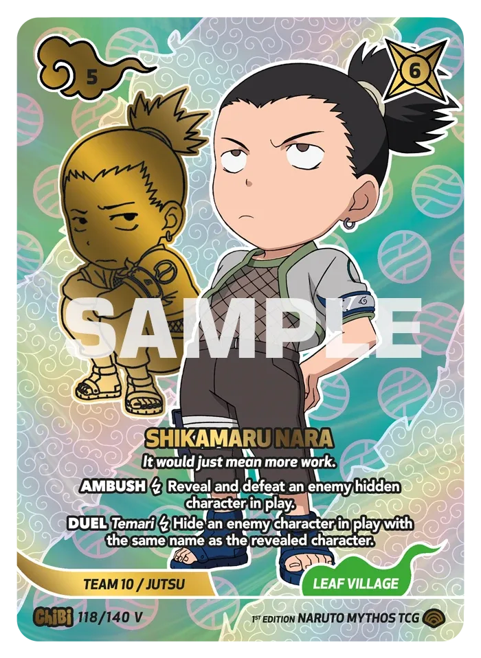 Shikamaru Nara - "It would just mean more work." Chibi 118/140 V