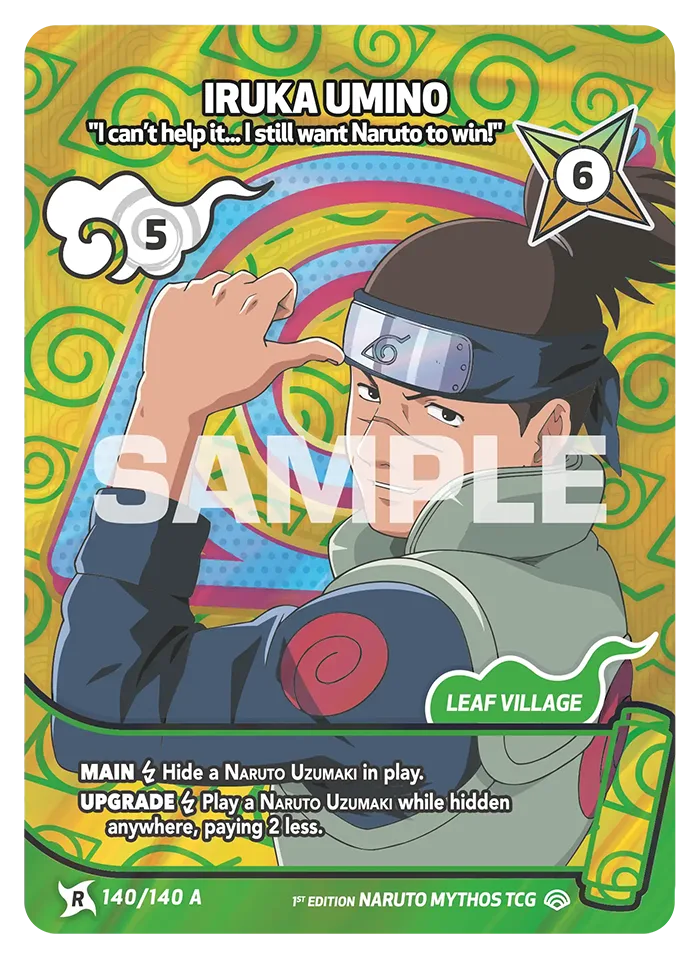 Iruka Umino - "I can't help it. .. I still want Naruto to win!" 140/140a