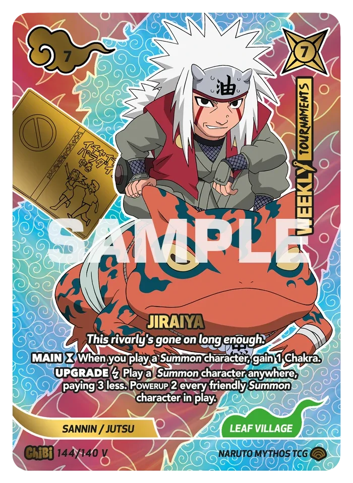 Jiraiya - "This rivalry's gone on long enough." Chibi 144/140 V Promo