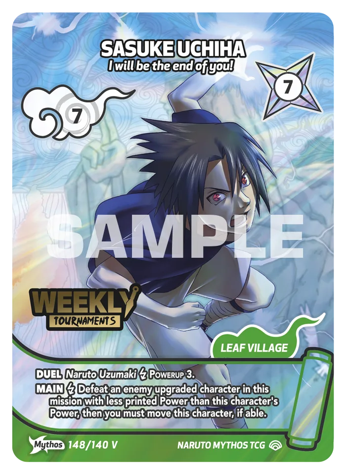 Sasuke Uchiha - "I'll be the end of you!" 148/140 V Mythos Promo