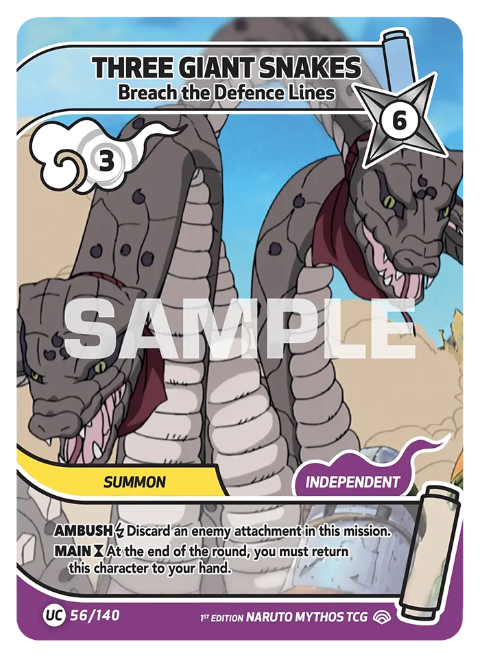 Three Giant Snakes - Breach the Defence Lines 56/140