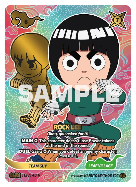 Rock Lee - "Okay, you asked for it!" Chibi 115/140 V