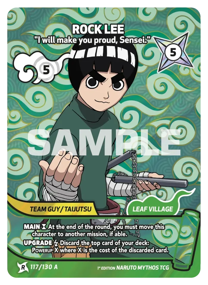 Rock Lee - "I will make you proud, Sensei." 117/130 A