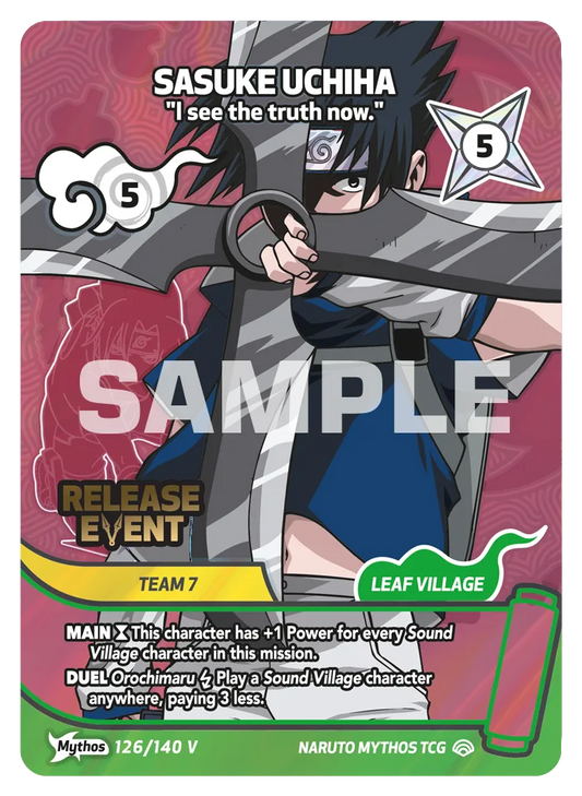 Sasuke Uchiha - "I see the truth now." 126/140 V Mythos Promo