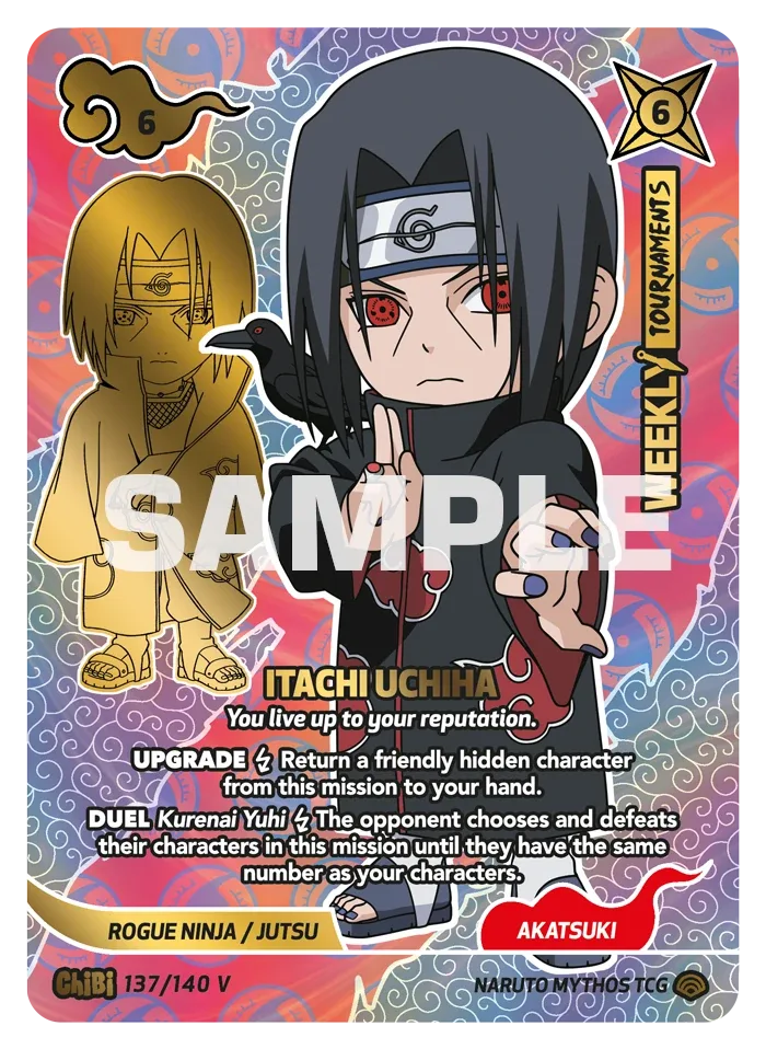Itachi Uchiha -  "You live up to your reputation." Chibi 137/140 V Promo