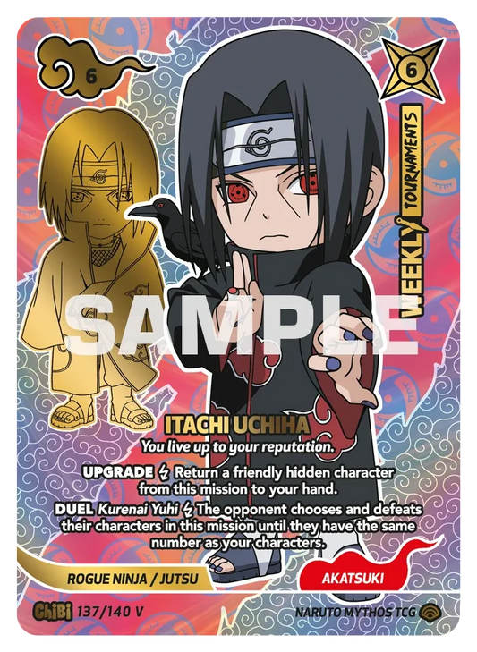 Itachi Uchiha -  "You live up to your reputation." Chibi 137/140 V Promo
