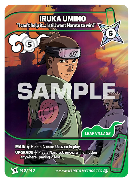 Iruka Umino - "I can't help it. .. I still want Naruto to win!" 140/140
