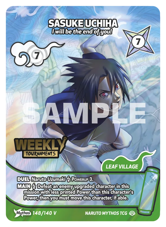 Sasuke Uchiha - "I'll be the end of you!" 148/140 V Mythos Promo