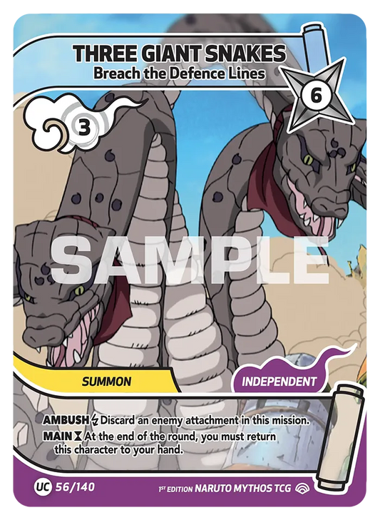 Three Giant Snakes - Breach the Defence Lines 56/140