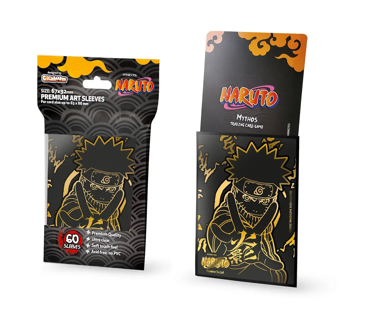 Naruto Mythos Card Sleeves - Naruto Gold (60ct)