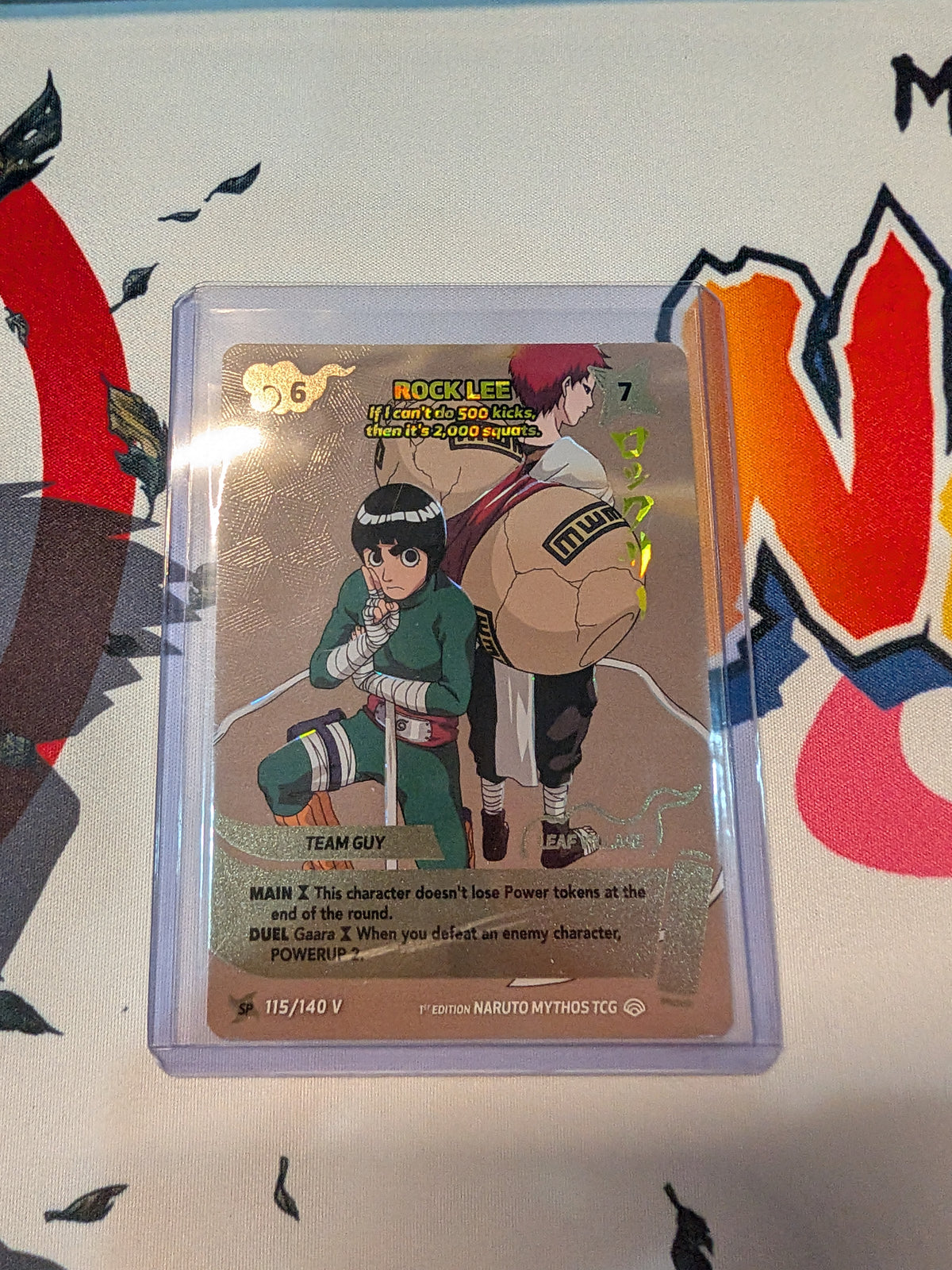 Rock Lee - "If I can't do 500 kicks, then it's a 2,000 squats." SP 115/140 V